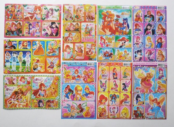 Коллекция наклеек Винкс