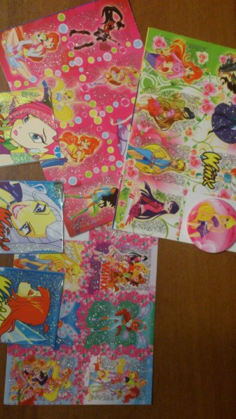 Объемные наклейки Винкс