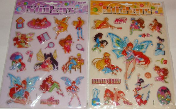 Наклейки Винкс старые