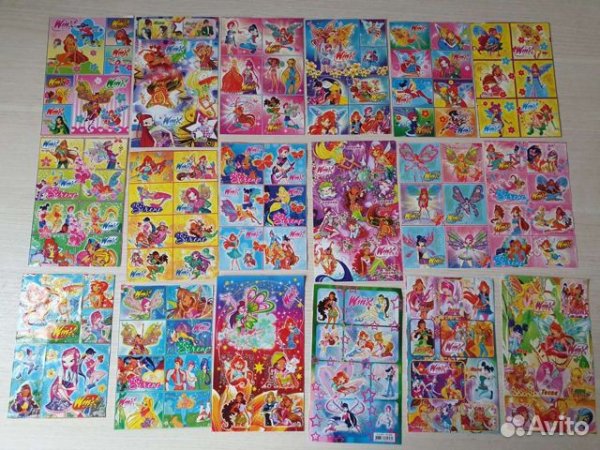 Объемные наклейки Винкс