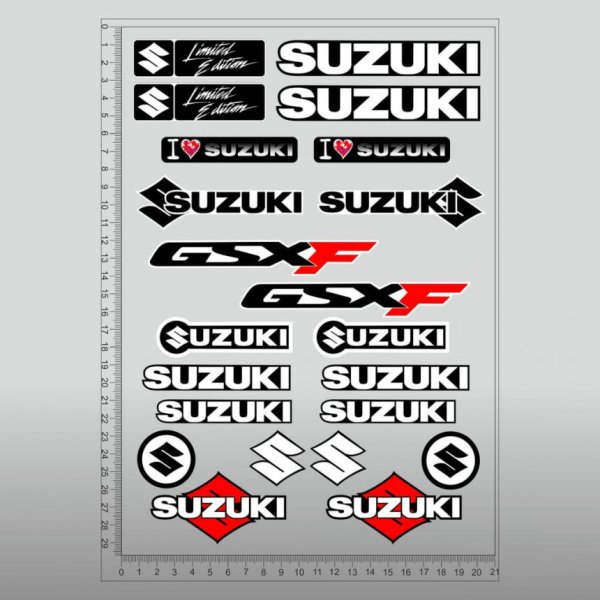 Suzuki four stroke наклейки