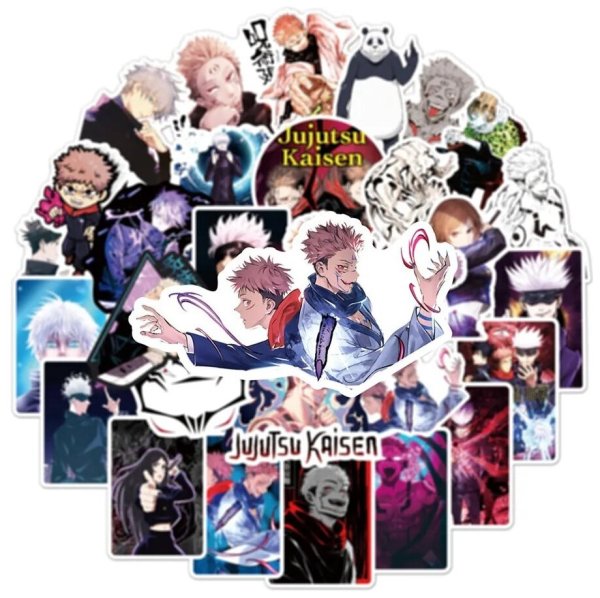 Наклейки аниме магическая битва