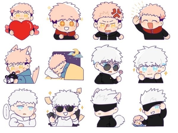 Наклейки магическая битва