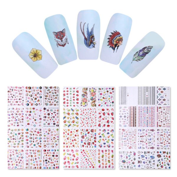 Наклейки переводилки для ногтей