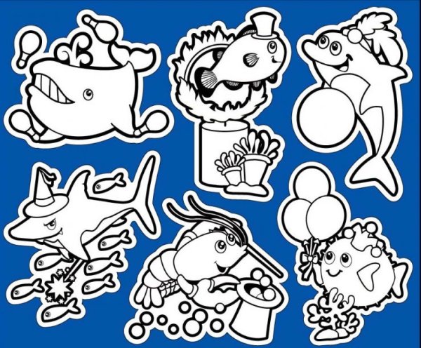 Многоразовые водные наклейки для ванной