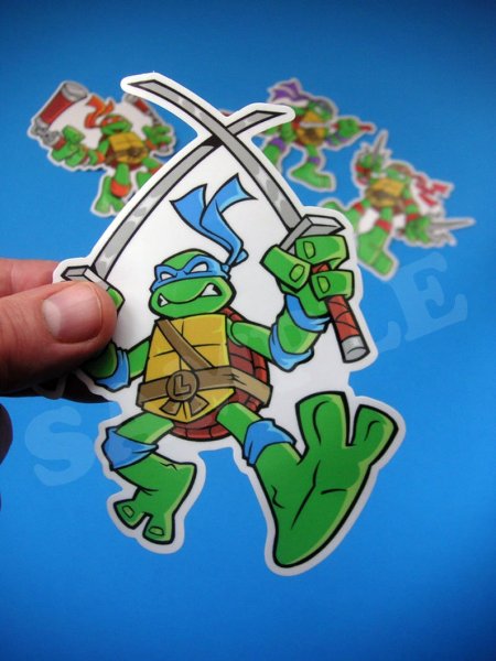 Наклейки на авто Черепашки ниндзя