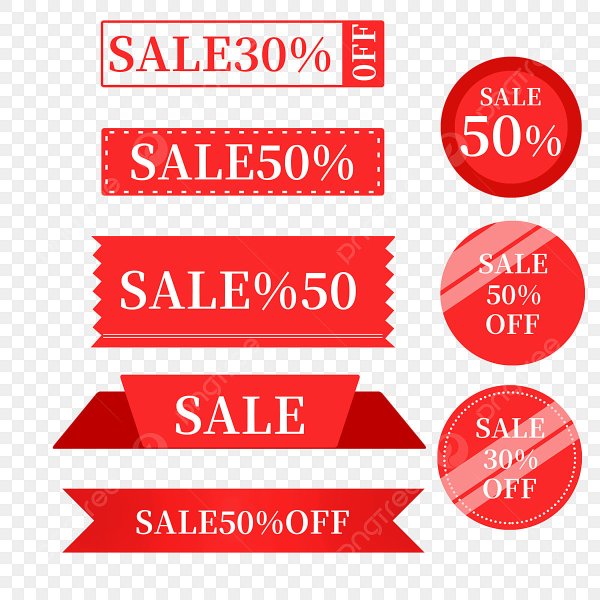 Ценник со скидкой