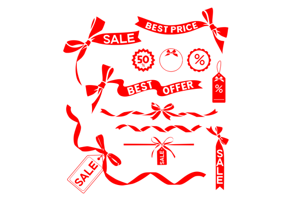 Наклейка скидка