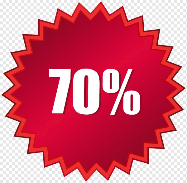 Наклейки для витрин "скидки"