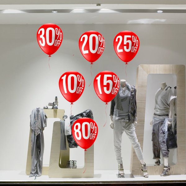 Виниловые наклейки на витрины