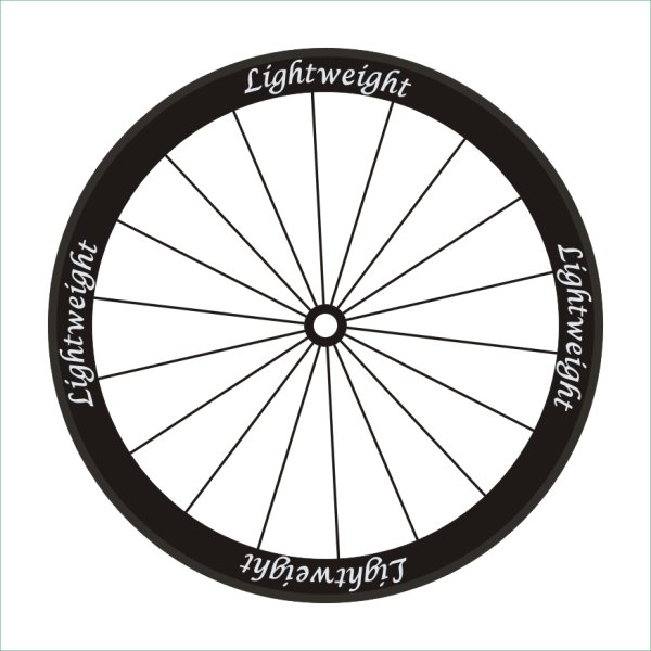 Sticker on Wheel for Road Bike 700с