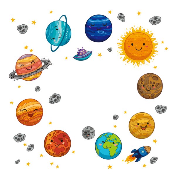 Планетки наклейки