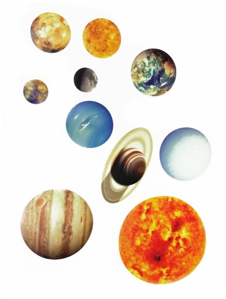 Наклейки планеты солнечной системы