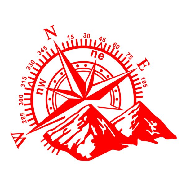Наклейка компас