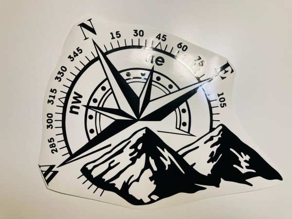 Наклейка компас