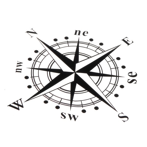 Наклейка компас на автомобиль
