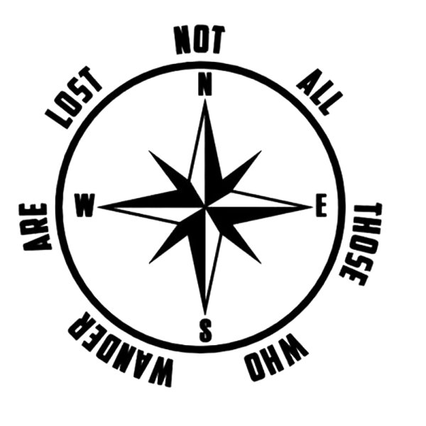 Компас наклейка на машину