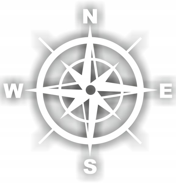 Компас наклейка на машину