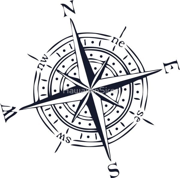 Логотип компас горы