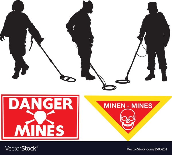 Вектор силуэт военные сапёры