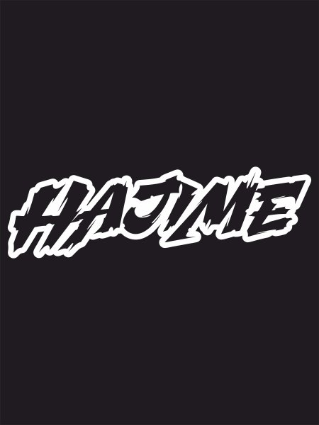 Наклейка на авто "Hajime"