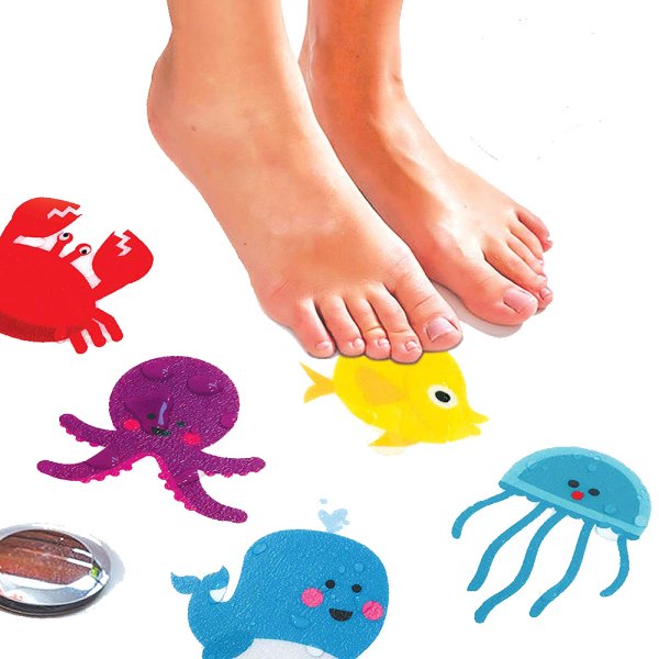 Противоскользящие наклейки в ванную для детей