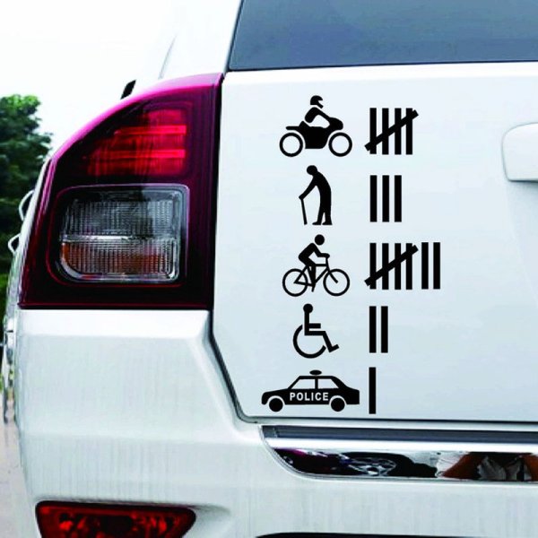 Креативные наклейки на машину