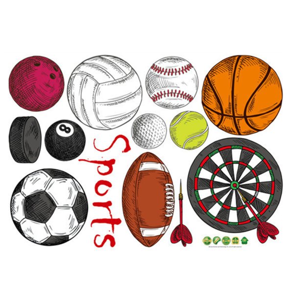 Наклейки на тему спорт