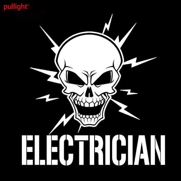 Табличка череп с молнией