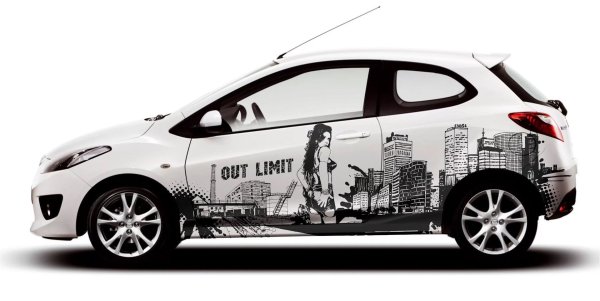 Наклейка "машины"