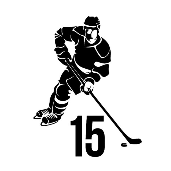 Наклейка на авто "хоккеисты"