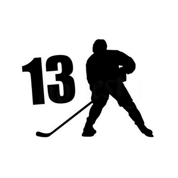 Наклейка хоккеист