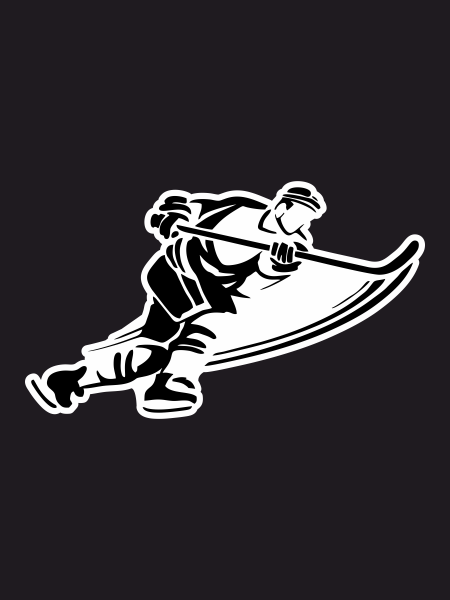 Хоккеист вратарь вектор