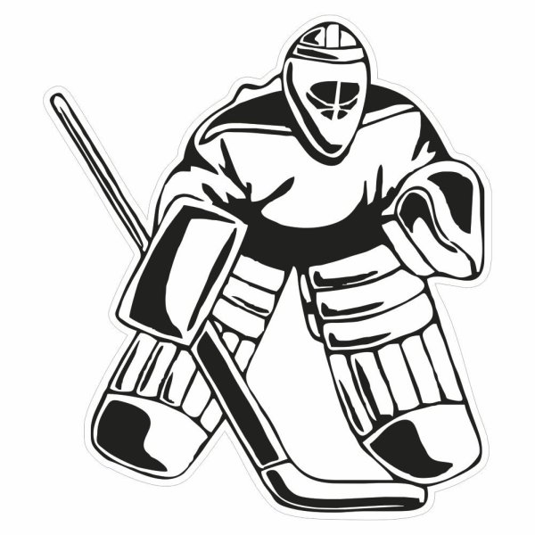 Наклейка на авто "хоккеисты"