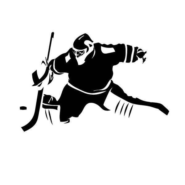 Наклейка на авто "хоккеисты"