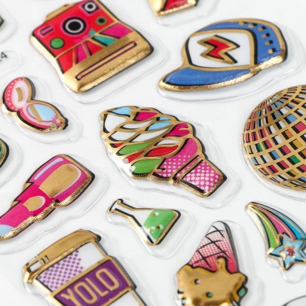 Наклейки объёмные