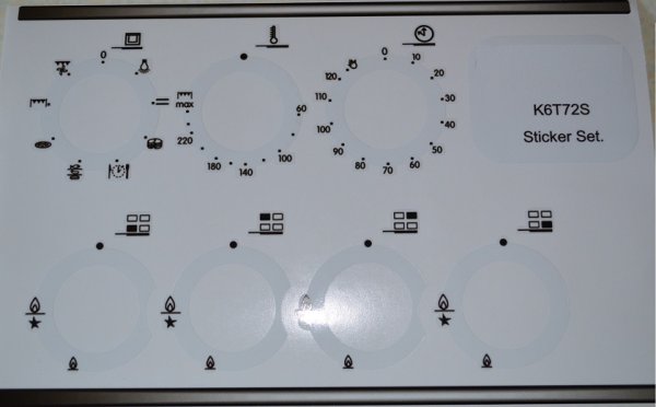 Наклейки на плиту Индезит