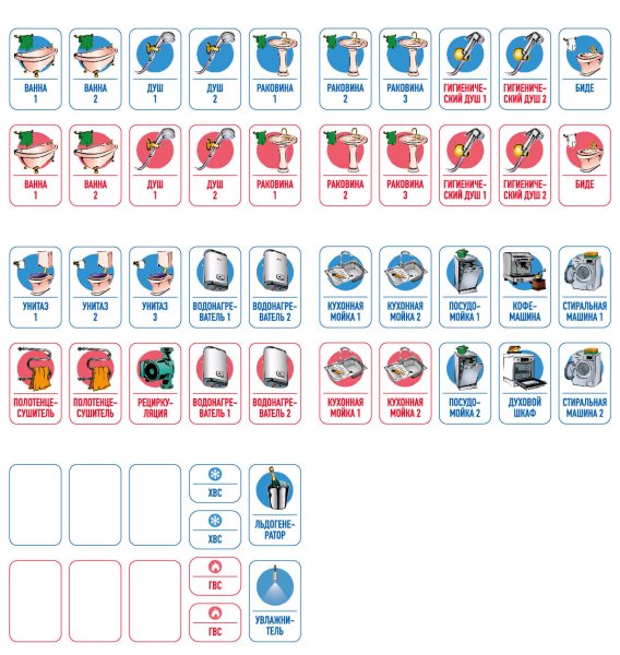 Наклейки для сантехники