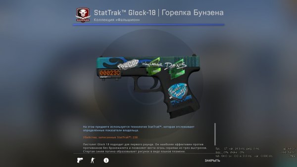 Желтый Глок КС го