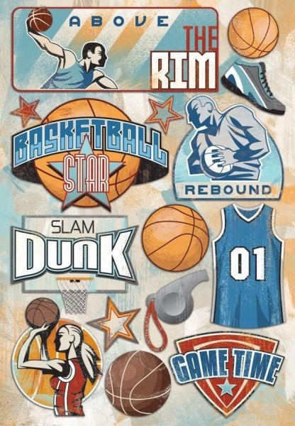 Стикер баскетболист