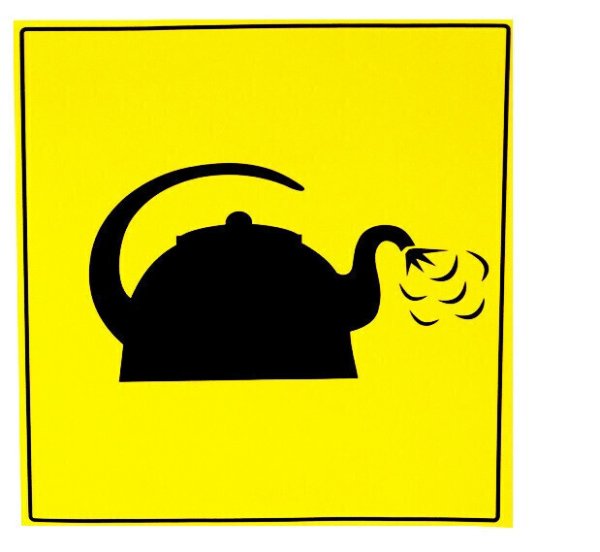 Наклейка на машину чайник за рулем