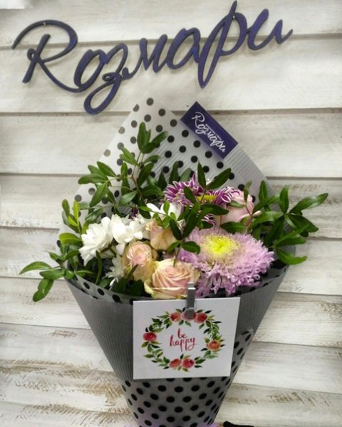 Наклейка - букеты цветов