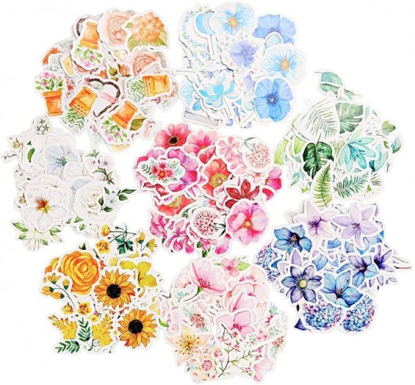 Красивые цветы на наклейки