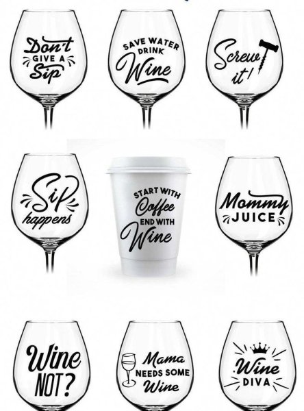 Трафарет для свадебных фужеров