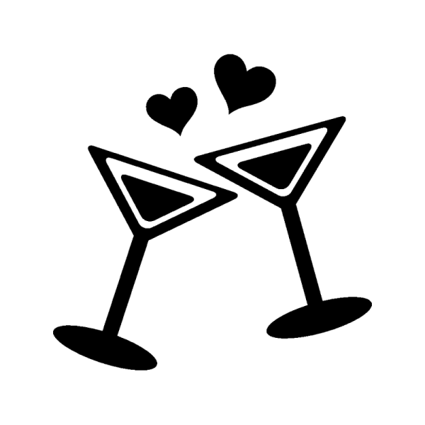 Надпись на бокалах на свадьбу