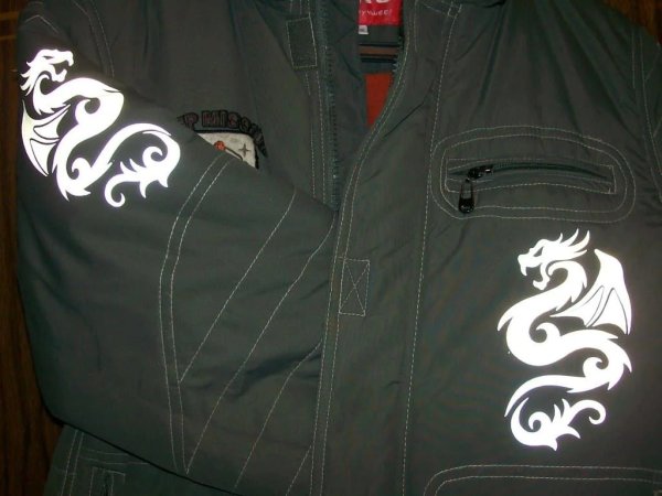 Аппликация на пуховик