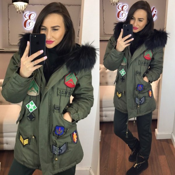 Украшение пуховика