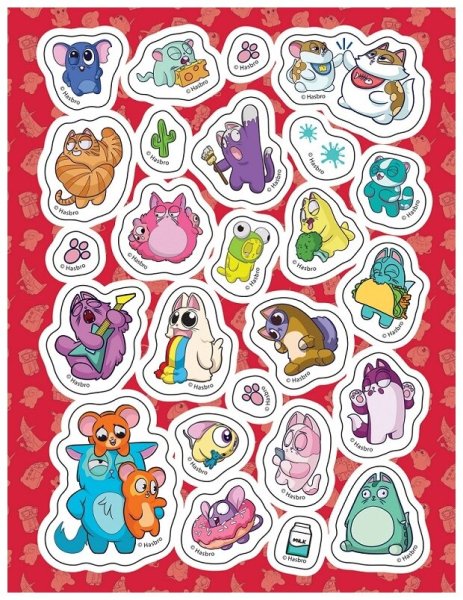 _100наклеек(Росмэн) зверята