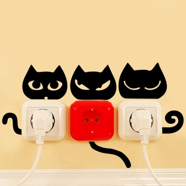 Вокруг розетки декор