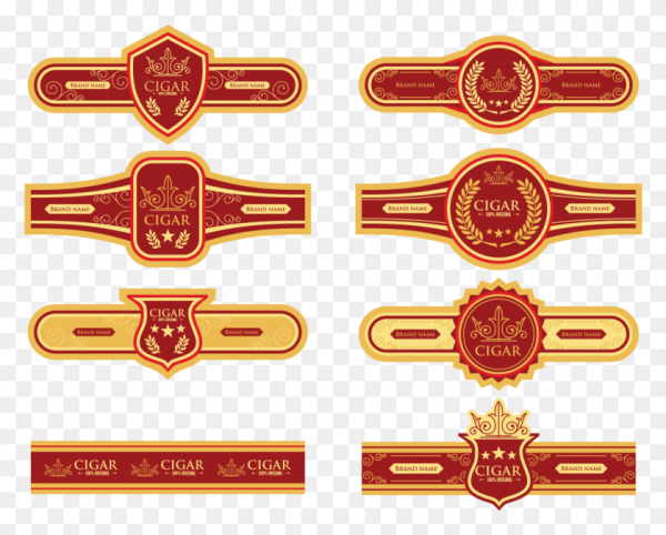 Этикетки для шоколадных сигар